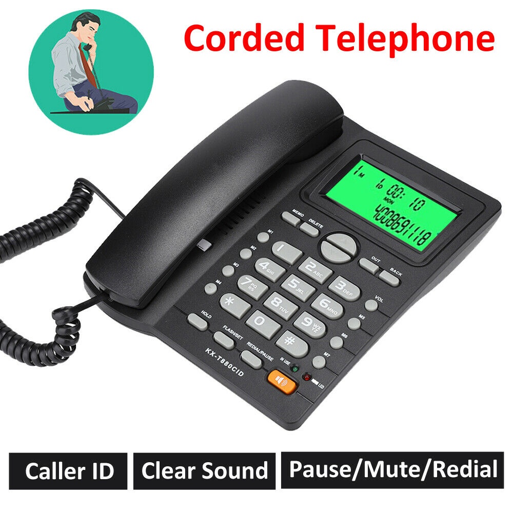 L005 Corded Telephone Landline Desktop Home Office Hotel Phone Caller ID
