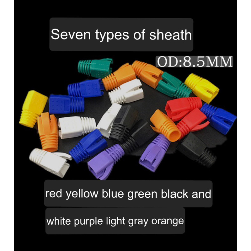 CAT7 Rj45 Rubber boots cover protector OD 8.5MM
