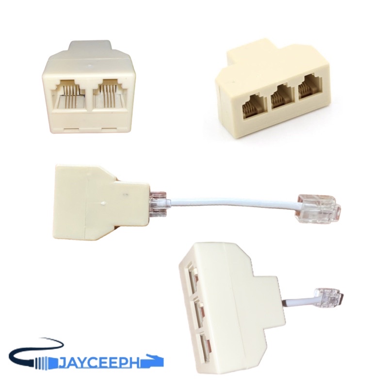 RJ11 6P4C Telephone Line Female to  Female Splitter Connector Extender Adapter Network Cable split